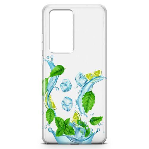 Huawei P40 Pro Kılıf Nane Limon Buz Arka Kapak Koruma Desenli Full Koruyucu