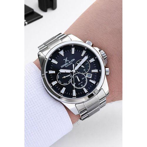 Daniel Klein Erkek Kol Saati 30 Metre Suya Dayanıklı Çelik Kordon + Bileklik Hediyeli VS.BLKT.0872