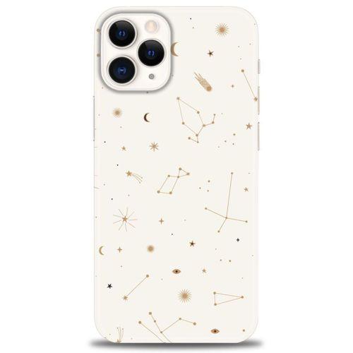 iPhone 12 Pro Kılıf HD Baskılı Kılıf - Yıldız Haritası + Tam Ekran Koruyucu