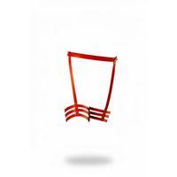 Kırmızı Jartiyer Harness Deri Zımba Detaylı Bacak Aksesuarı - Brf129