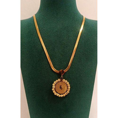 Monalisa Home Gold Renk Altın Görünüm  Figürlü  Kolye