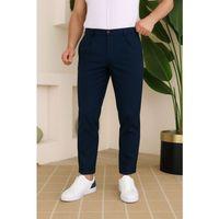 Erkek Belden Düğmeli Cepli Dokuma Pantolon