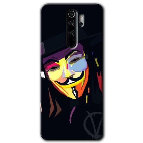 Xiaomi Redmi Note 8 Pro Kılıf Kapak - Vendetta +Hayalet Ekran Yandan Gözükmez