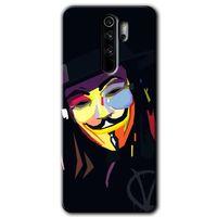 Xiaomi Redmi Note 8 Pro Kılıf Kapak - Vendetta +Hayalet Ekran Yandan Gözükmez