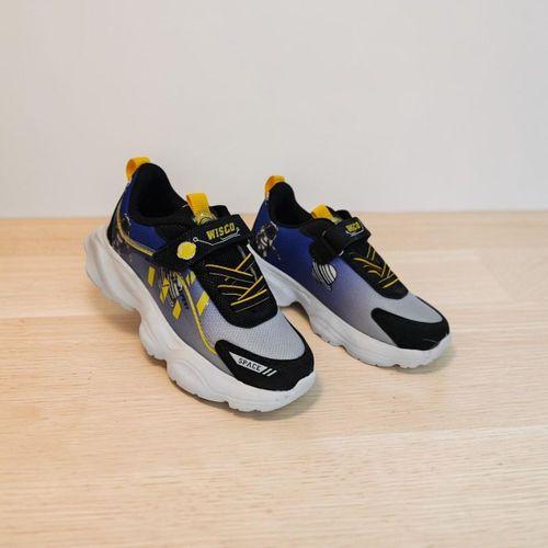 Wisco 065 Siyah-Mavi-Sarı Erkek Çocuk Spor Ayakkabı