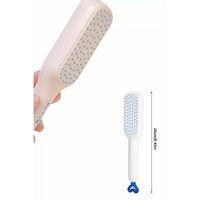 Kendi Kendini Temizleyen Otomatik Tuşlu Saç Tarağı Dolaşık Açıcı Masaj Fırçası Silikon Fırça