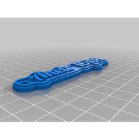 Kişiselleştirilmiş Çok Satırlı Etiket veya Anahtarlık 3D Baskı (Bu ürün Sadece Plastik parçadır - Almadan Önce Soru Sorabilirsiniz)