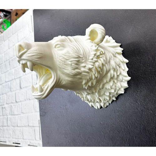 Krem Ayı Figürü Duvar Süsü Asılabilir Hediyelik Dekoratif 25x19 Cm