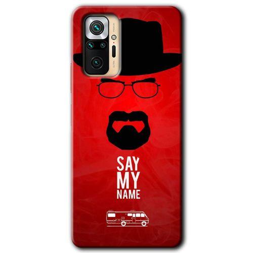 Xiaomi Redmi Note 10 Pro Kılıf HD Desen Baskılı Arka Kapak + Temperli Cam - Say My Name