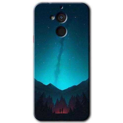 Potkal Hediye Fabrikası General Mobile GM 8 HD Baskılı Kılıf + 9D Tam Ekran Koruyucu - Night Fores Mount