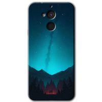 Potkal Hediye Fabrikası General Mobile GM 8 HD Baskılı Kılıf + 9D Tam Ekran Koruyucu - Night Fores Mount