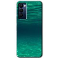 Tecno Camon 18P HD Baskılı Kılıf + 9D Tam Ekran Koruyucu - Derin Deniz