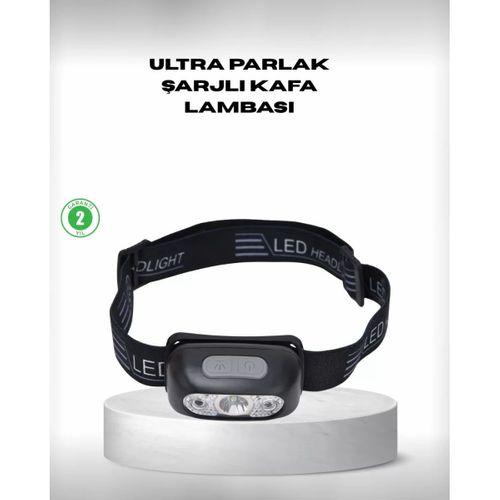 Gece Balıkçılığı İçin Ultra Parlak Şarjlı Kafa Lambası | 4 Işık Modu + Usb Şarj