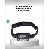 Gece Balıkçılığı İçin Ultra Parlak Şarjlı Kafa Lambası | 4 Işık Modu + Usb Şarj