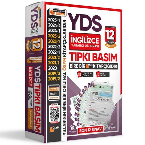 2025 YDS İngilizce ÖSYM Tıpkı Basım Çıkmış Soru 12li Deneme Paketi Video/PDF Çözümlü Türkiye Geneli