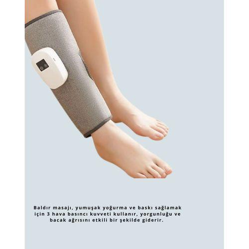 Taşınabilir Şarjlı Baldır Masaj Aleti – 3 Kademeli Isı Ve Basınç Ayarı, Titreşim Fonksiyonlu