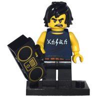 Lego Minifigür Cole The Lego Ninjago Movie Stand and Accessories coltlnm-8