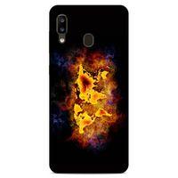 Lopard Samsung Galaxy A20 Uyumlu Kılıf FireX (43) Thin Fit Kılıf Dünya Haritası