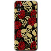 Vivo V23 5G Kılıf HD Desen Baskılı Arka Kapak - Kurukafa Aşk + Kırılmaz Cam