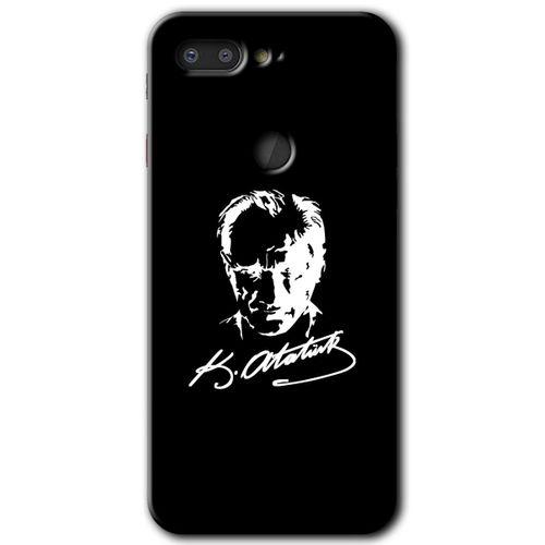 General Mobile GM 9 Pro HD Baskılı Kılıf + 9D Tam Ekran Koruyucu - Atatürk Silüet İmza