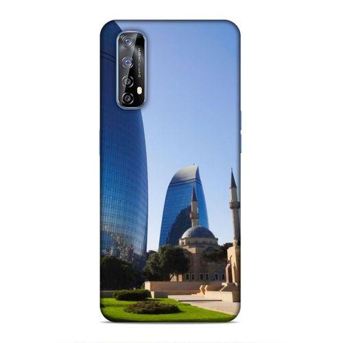 Huawei P Smart 2021 Uyumlu Kılıf Azarbaijan (37) Silicone Cover Kule ve Camii