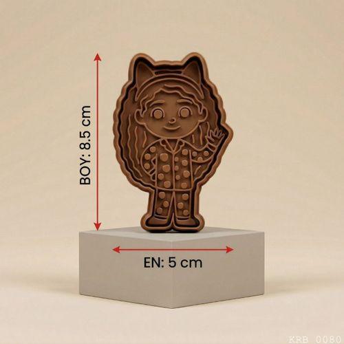 3Lü Kedi Kulaklı Kız Hamur Şekillendirici Kurabiye Kalıbı Oyun Hamuru Kalıbı 8 5 cm