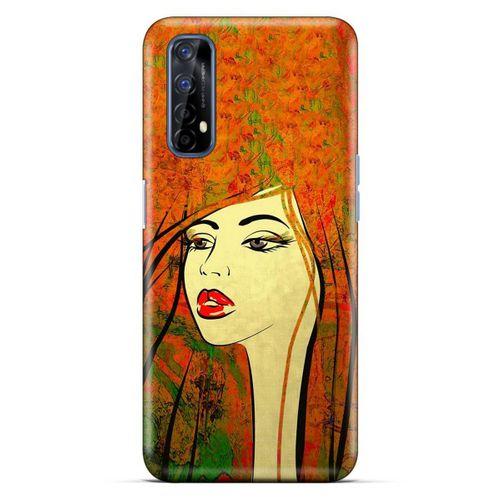 Lopard Oppo Realme 7 Uyumlu Kılıf Sürreal Yüzler ♀ (30) Silicone Case Desenli