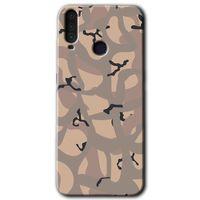 MRCİLETİSİM General Mobile GM 10 Kılıf HD Desen Baskılı Arka Kapak + Temperli Cam - Kamuflaj 6