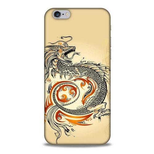 Apple Iphone 6 Kılıf Dragons (27) Tasarımlı Kılıf Siyah Ejderha Dövmesi