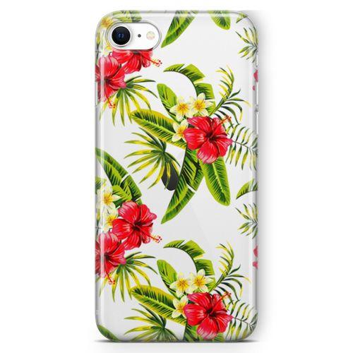 Apple iPhone SE 2020 Kılıf Bodrum Çiçekleri Arka Kapak Koruma Desenli Full Koruyucu