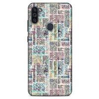 Samsung Galaxy M11 Kılıf Pastel Renkler (7) Telefon Kılıfı Pembe Mavi
