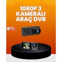 Araç İçi Güvenlik Kamerası | 3 Kanallı, 24 Saat Park Kaydı Destekli