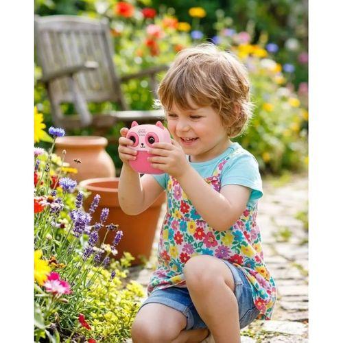 Çocuklar İçin Baskılı Mini Kamera 6 Kalem 5 Kağıt Rulosu Hediyeli Eğlenceli Fotoğraf Makinesi