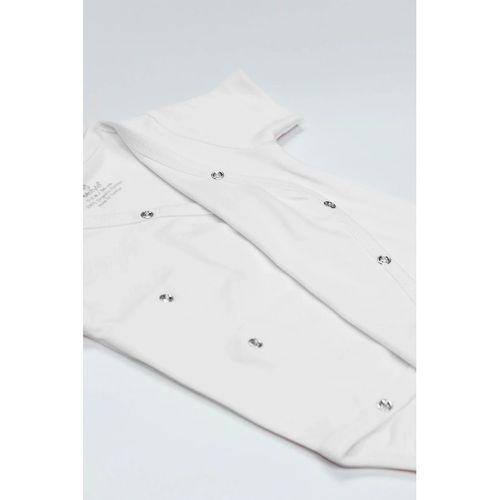 Bistyle Organik Natural Basic Style Kruvaze Yarım Kol Body Bs17101 Beyaz