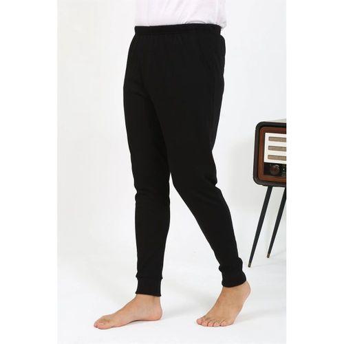 Erkek Pamuk Tek Alt Pijama Siyah