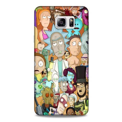 Samsung Galaxy Note 5 Uyumlu Kılıf Rick And Morty (35) Fit Design Kılıf Cop Rick