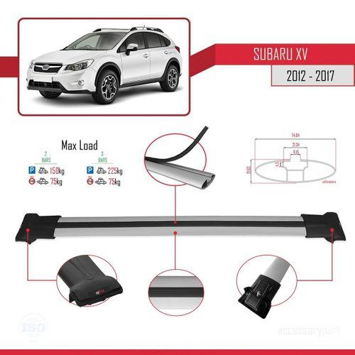 Subaru XV 2012-2017 Arası ile uyumlu FLY Model Ara Atkı Tavan Barı GRİ