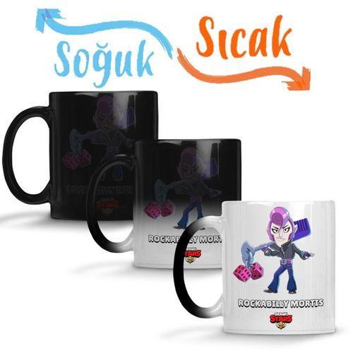 Brawl Stars Rockabilly Mortis Sihirli Kupa Bardak Porselen