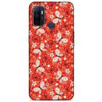 Huawei P40 Kılıf Kelebek Etkisi (6) Silikon Kılıf Mavi Yeşil