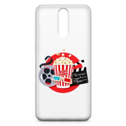 Huawei Mate 10 Lite Kılıf Sinema Popcorn Arka Kapak Koruma Desenli Full Koruyucu