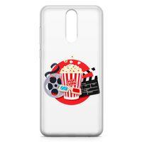 Huawei Mate 10 Lite Kılıf Sinema Popcorn Arka Kapak Koruma Desenli Full Koruyucu