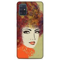 Lopard Samsung Galaxy A51 Uyumlu Kılıf Sürreal Yüzler ♀ (32) Soft Silikon Kılıf Desenli
