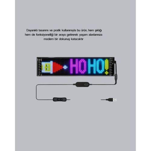 Rgb Led Panel – Mobil Uyumlu, Yazı Ve Gıf Destekli, Usb Bağlantılı Dekoratif Ekran