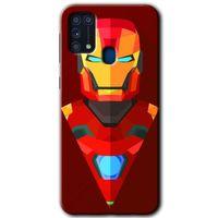 Galaxy M31 Kılıf HD Desen Baskılı Arka Kapak - İron Man Çizim
