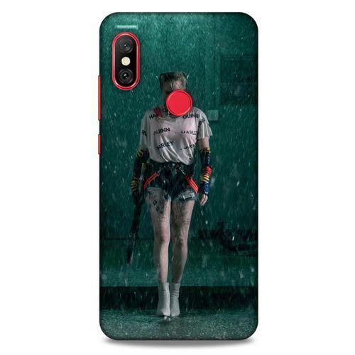 Xiaomi Redmi Note 6 Pro Uyumlu Kılıf Harley Quinn (12) Koruyucu Silikon Yeşil Yağmur