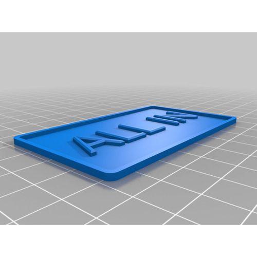 Poker Tümü İçin Plak (Bu ürün Sadece Plastik parçadır - Almadan Önce Soru Sorabilirsiniz)