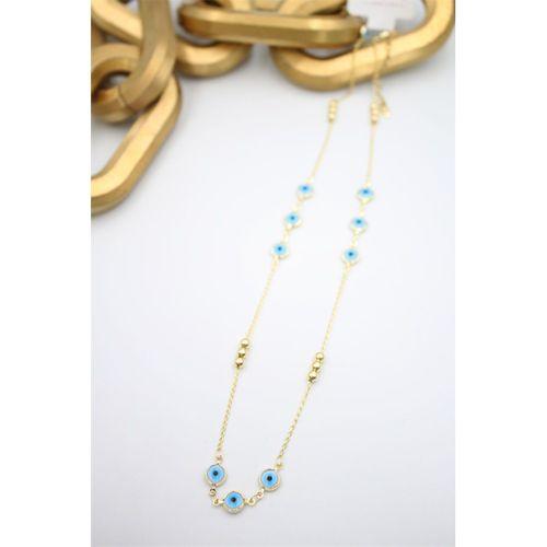 Xuping Nazar Kolye - 50 cm - Altın