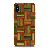 Lopard Apple Iphone X Uyumlu Kılıf Wood'X (21) Koruyucu Kapak Baskılı