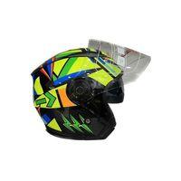 JK-20 Jk-20 Jıekaı Yarım Güneş Gözlüklü Kask [G4]512 Rossi Desen L Beden