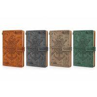 Vintage Dümen Ve Çapa Desenli Deri Defter Alk6470